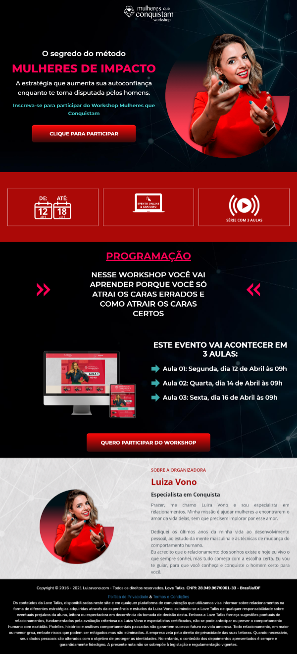 Workshop Inscrição | MI 19